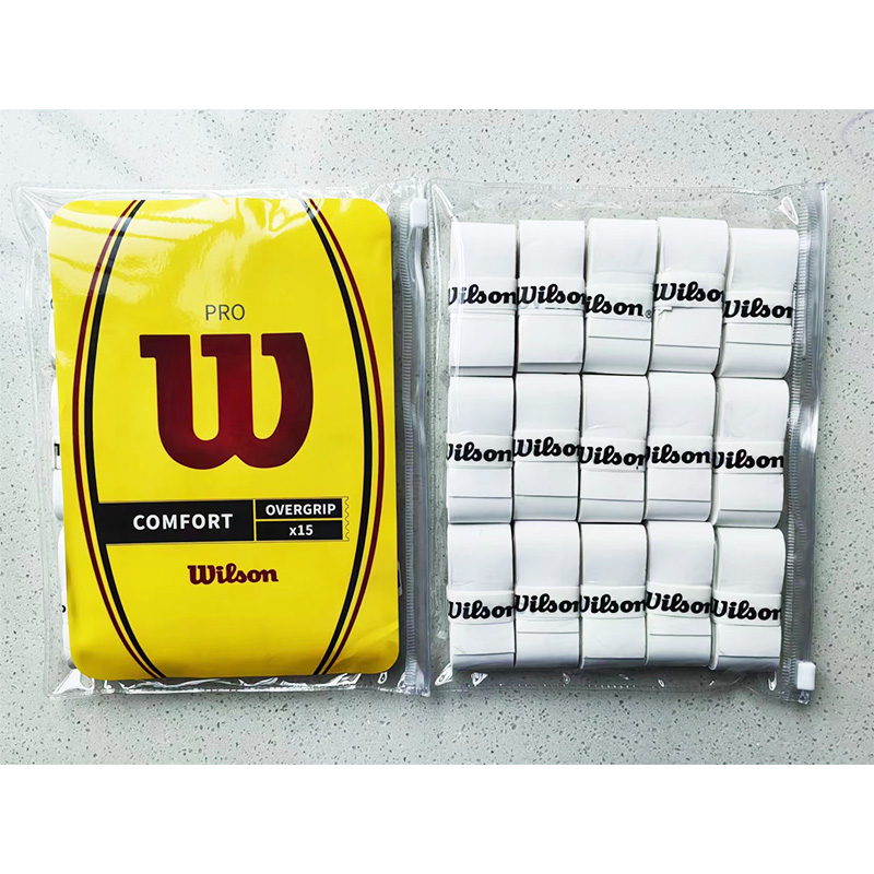 ウィルソンテニスオーバーグリップオリジナルバドミントン手の接着剤粘着ノンスリップラケットオーバーグリップバドミントンテニスビーチラケット汗止めバンドグリップ