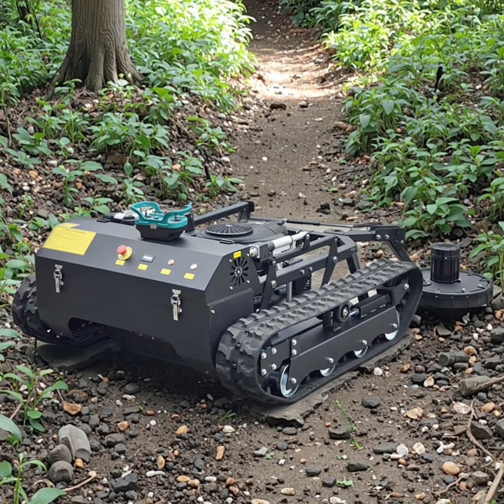 Professional Cordless Robot Lawn Mower Self-Propelled Weeder for Agriculture Forestry Industrial Farms with Remote Control