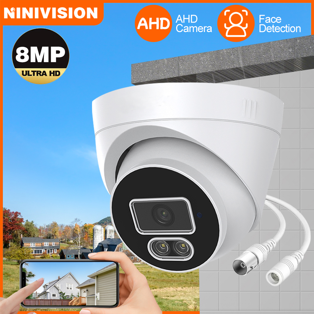 8MP XMEYE CCTV アナログドームカメラ 4K 屋内ホームカラーナイトビジョン 5MP 顔検出 AHD セキュリティ監視カメラ BNC DVR