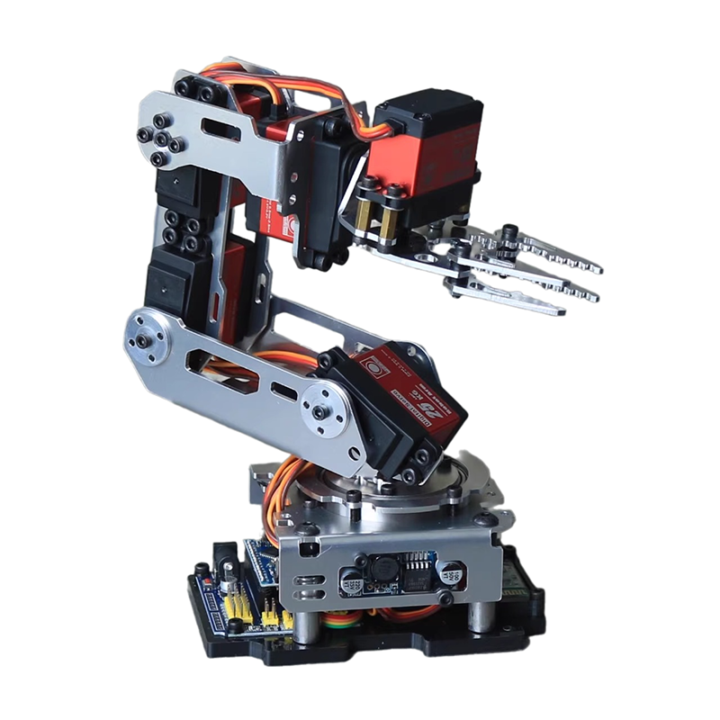 6 自由度ロボットアームクランプ爪アプリ RC 制御金属機械ロボット Arduino のデジタルサーボ付き DIY キットプログラマブルロボット