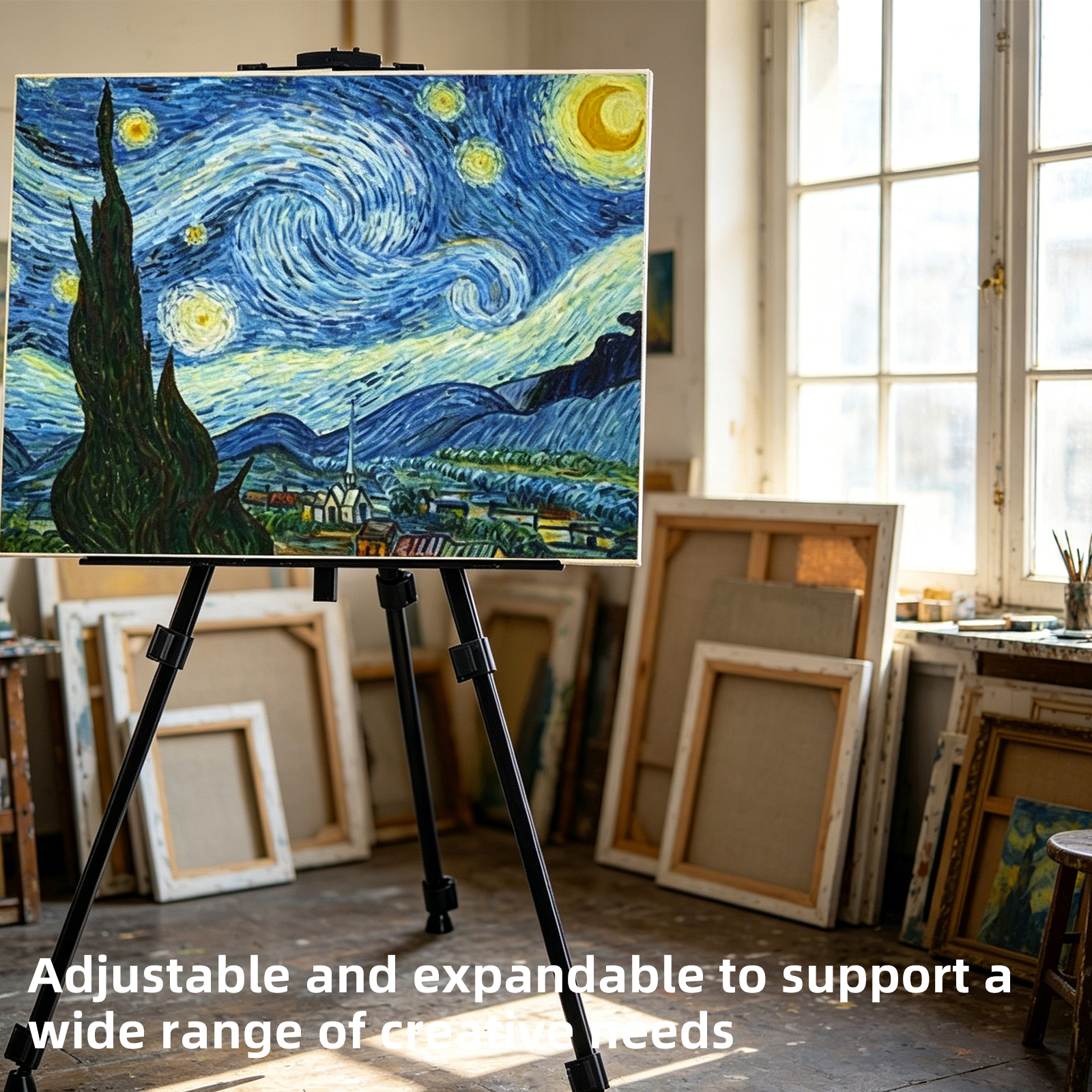 描画スタンド高さ20から62インチの三脚調節可能なイーゼルキャリーバッグ付き卓上/床展示や結婚式の看板用
