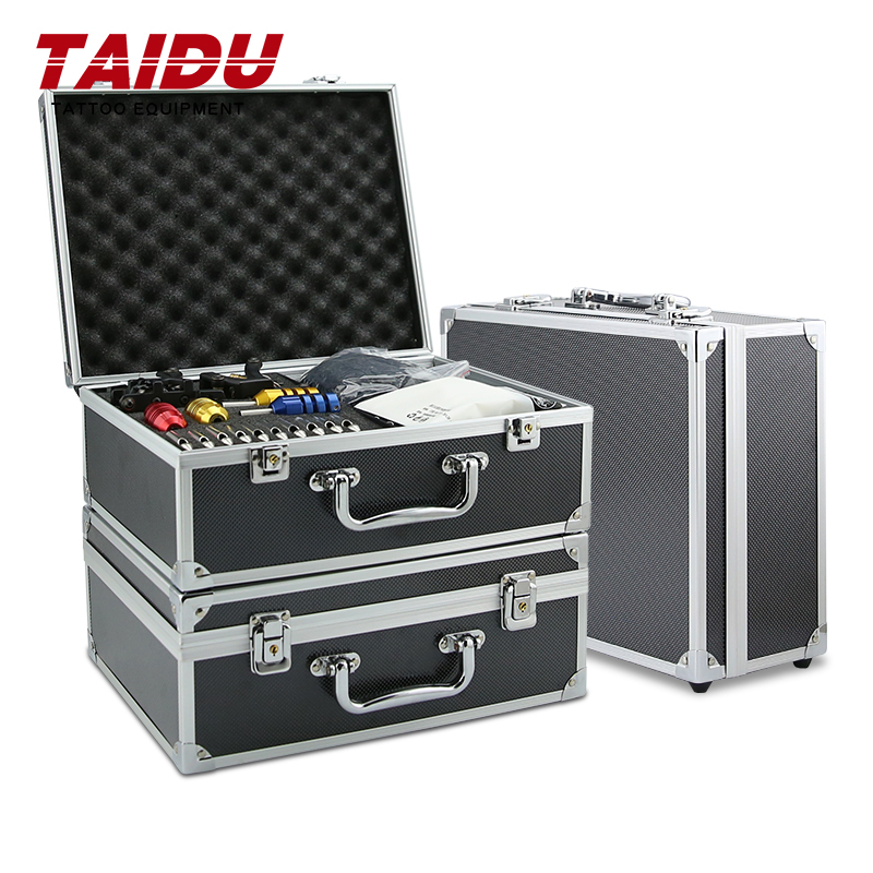 Taidu アルミ合金タトゥーキャリングケース頑丈な ABS 素材のタトゥーケースボックスロッカータトゥーツールボックス