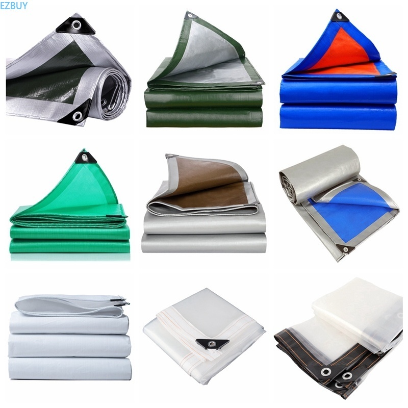 9Colors PE Tarpaulin Garden Waterproof Sun Shade Net Canopy Awnings Balcony Plants Cover Car Truck Rainproof Cloth
