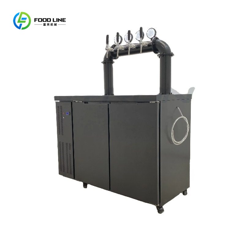 Customized Bar Restaurant Draught Beer Cooler Draft Dispenser Machine Commercial Double Tap Beer Cooling Equipment for Pub