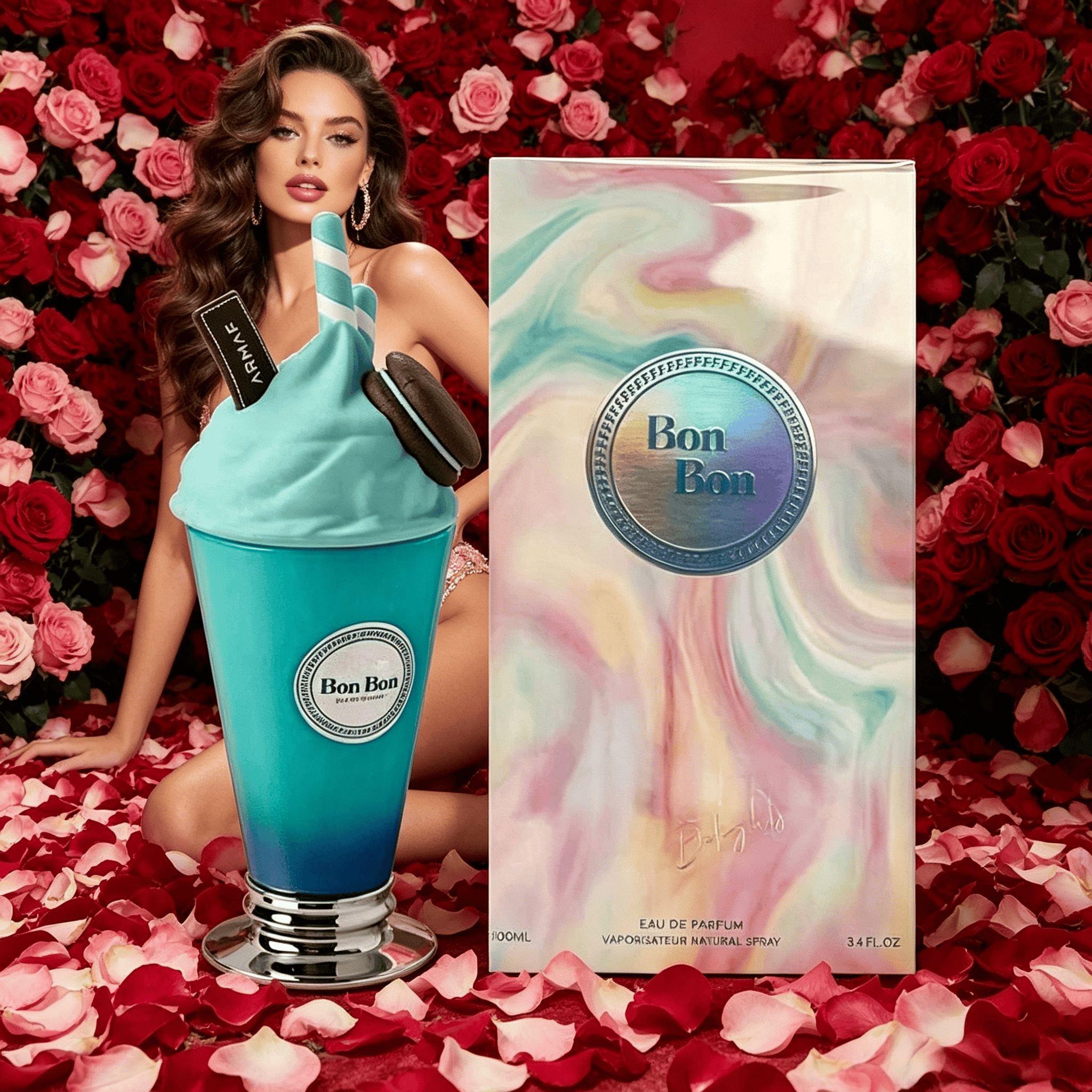 ARMAF BonBon 甘い香りの香水 100ml/3.4FLoz デートやお祝いのギフトに最適 女性のための完璧な香りのブレンド