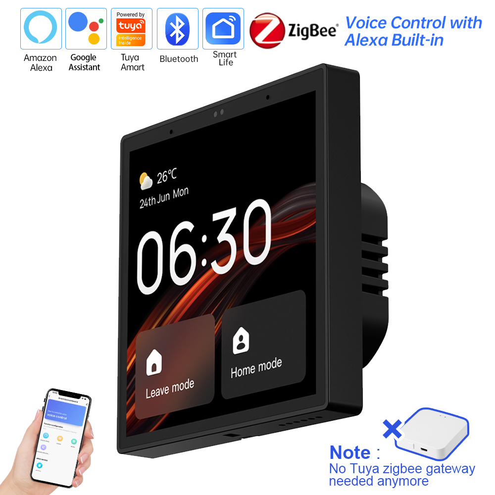 Tuya Wifi ZigBee 4.0 スマート中央制御シーンスイッチワイヤレス ZigBee Bluetooth ハブ Alexa Google Home と連携 Yandex アリス