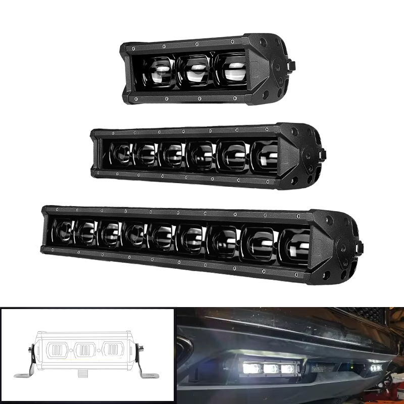 30 ワット 60 ワット 90 ワット LED ライトバー 12V 24V ワークライト用ジープ YJ フォード ブロンコ オフロードトラック外部ヘッドランプ 8 ''14'' 20 インチフォグランプ