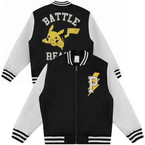Wholesale Fashion Custom Embroidered Winter School Team Bomber Jackets for Boys, Toddlers, and Children—Retro Style, Stand-Up Collar, Button Closure, Front Logo