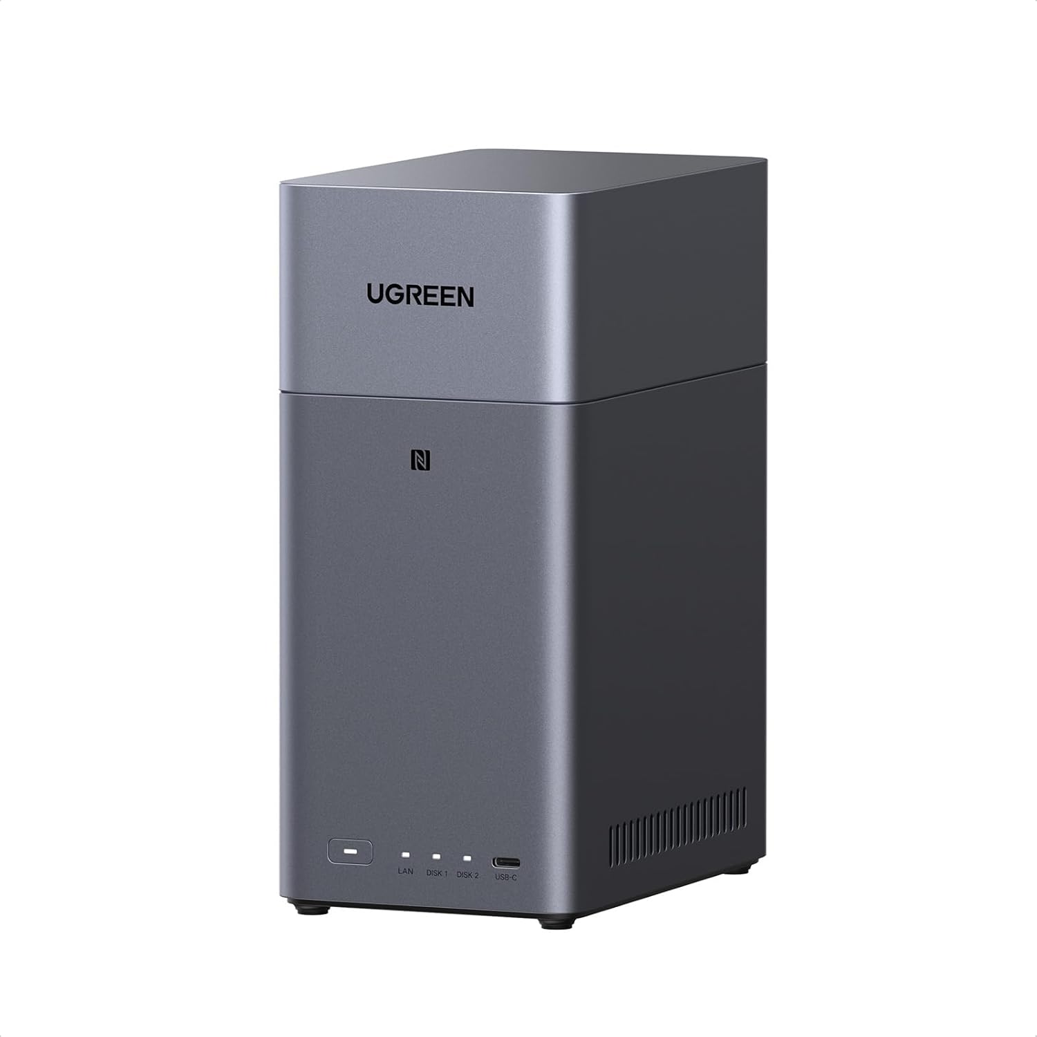 UGREEN NASync DH2300 2 ベイ デスクトップ NAS リモート アクセス AI フォト アルバム 8GB LP DDR5 RAM 初心者に優しいネットワーク接続ストレージ