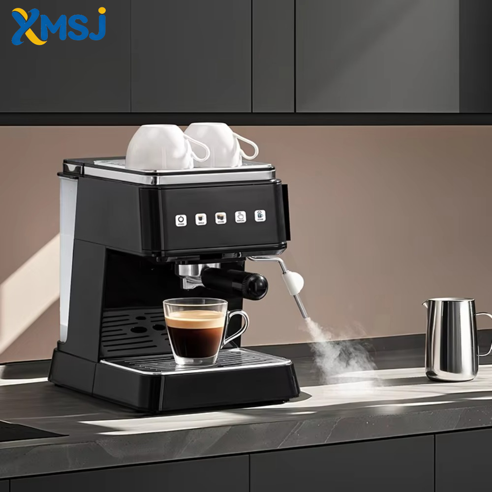 2-in-1 コーヒーメーカーとミルク泡立て器を備えた 20 バー エスプレッソ コーヒー マシン
