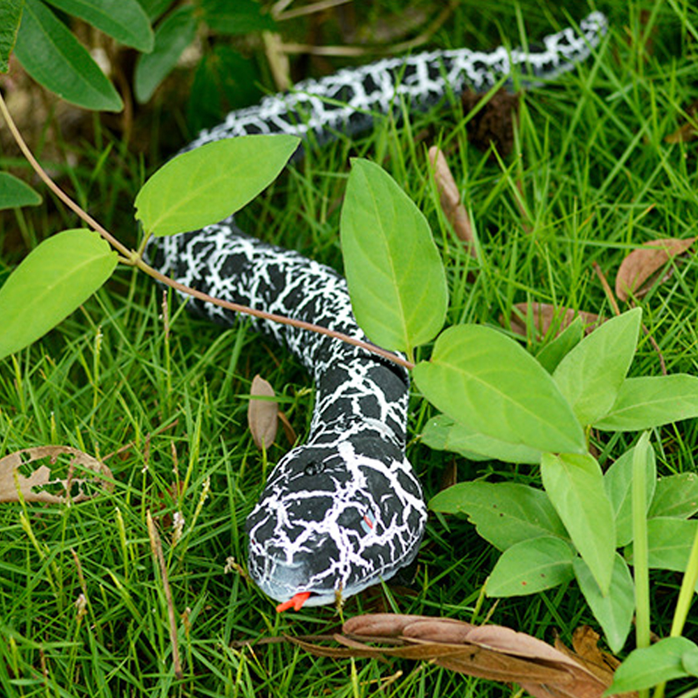 クリエイティブリモコンヘビ赤外線 RC インタラクティブ猫のおもちゃガラガラヘビ USB ケーブル付き面白いトリック恐怖のおもちゃ子供のため