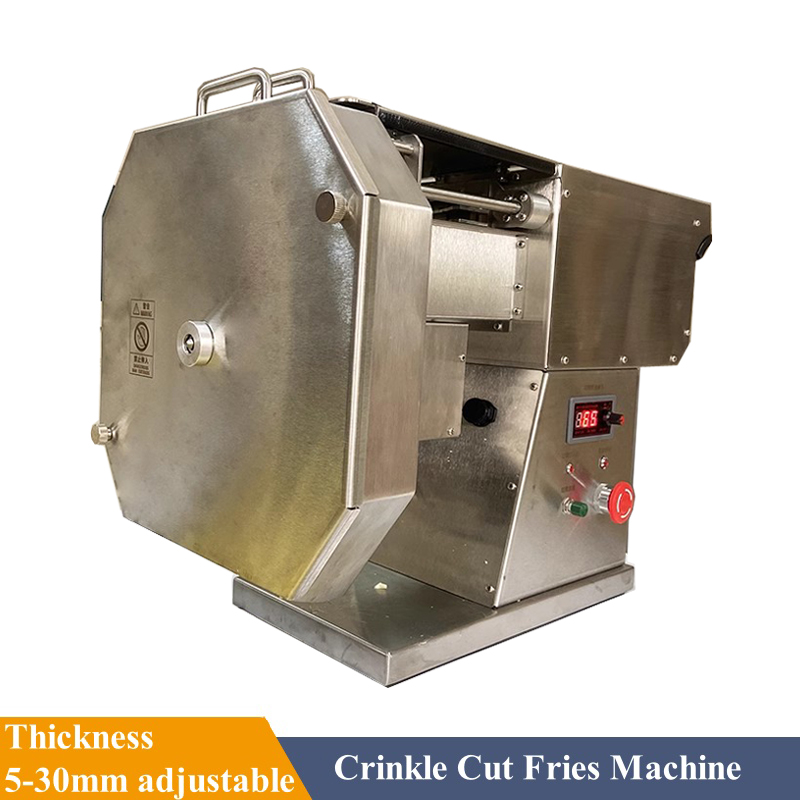 300KG/H クリンクルカットフライドポテトマシン波状切断機フライドポテトポテトチップ波状切断機