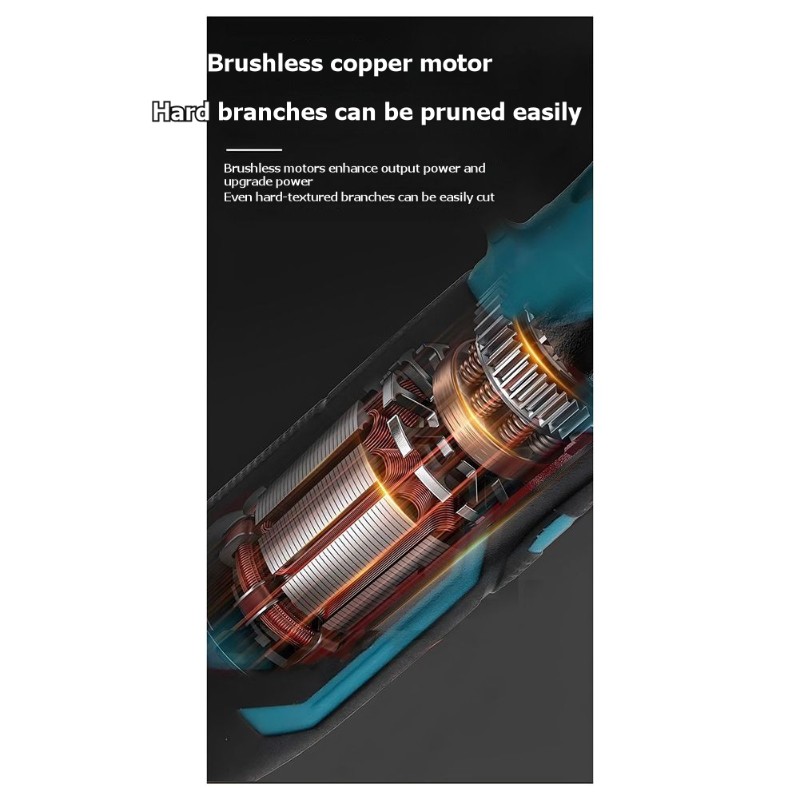 【値下げ】コードレス 800 ワット電動ガーデンハサミ 6000 Mah バッテリー 30 ミリメートル切断直径ガーデニングと植物ケア剪定ばさみウィット