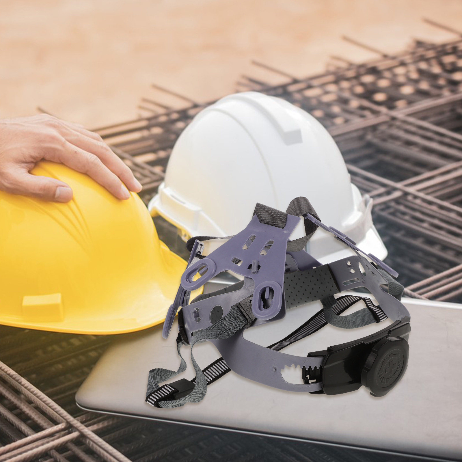 ヘルメットライナー交換用調整可能な通気性安全帽子サスペンション建設作業員屋外運動用