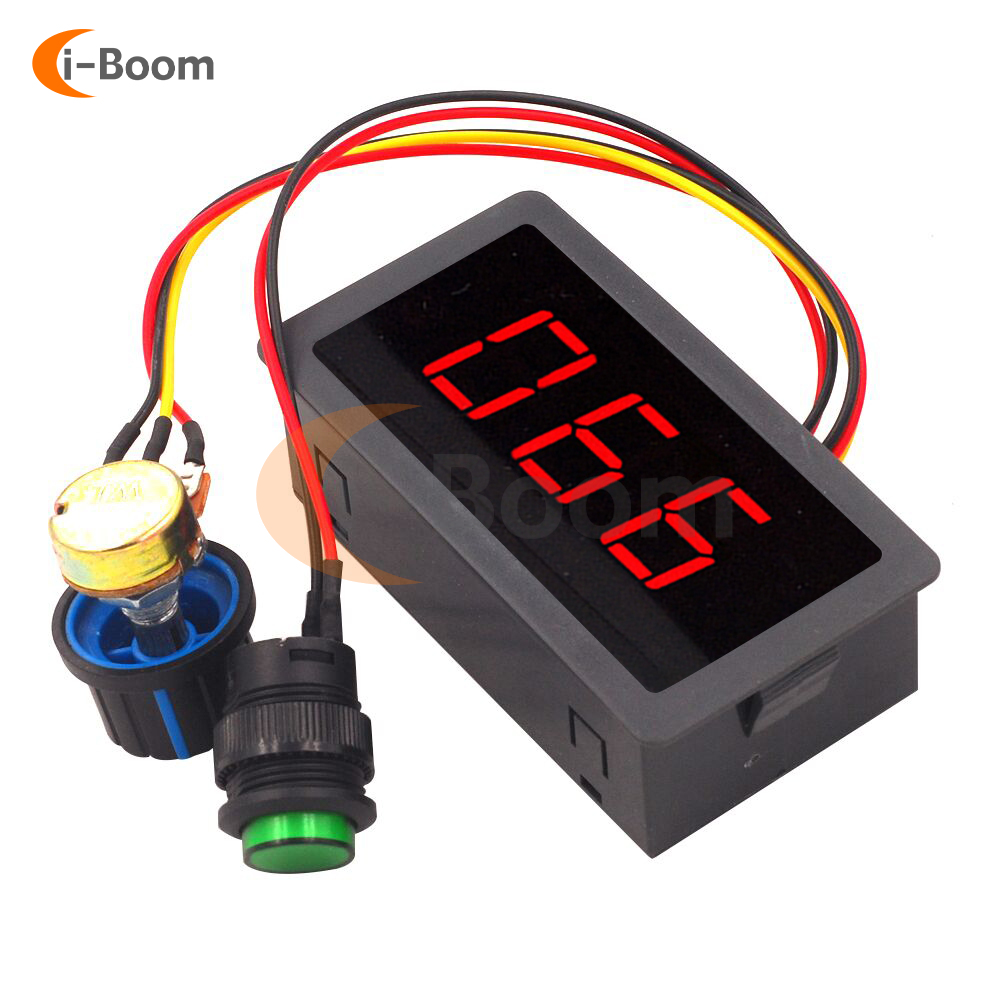 DC 6V 12V 24V Pwm モータースピードコントローラー無限可変 Led デジタルディスプレイモーター制御モジュール