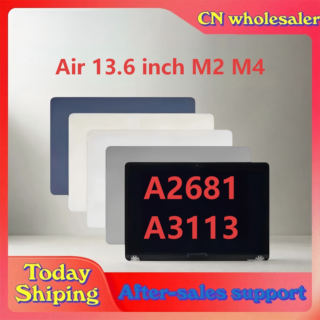 真新しいノートブックモニターアセンブリ MacBook Air 13.6 インチ M2 M4 A2681 A3113 液晶画面ディスプレイ 2022 2024 年に適しています
