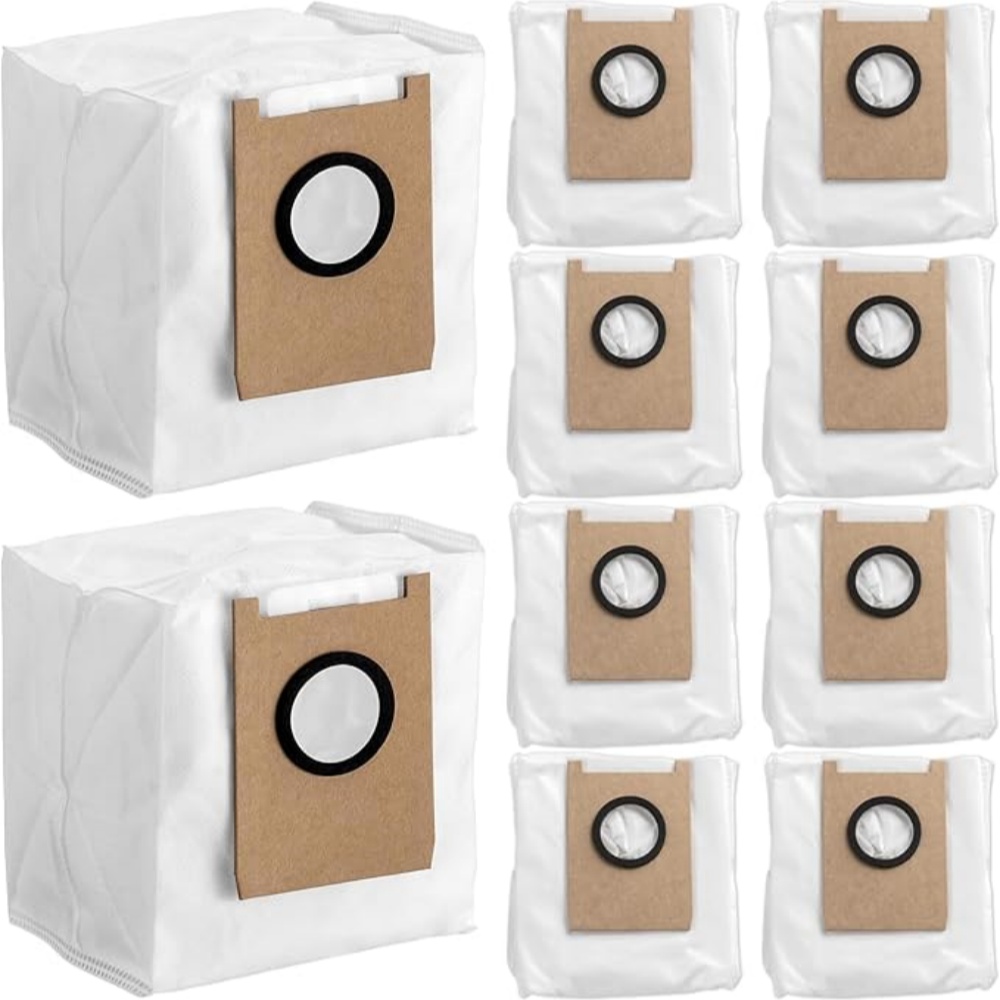 eufy E20 ダストバッグ 10 個パック、Eufy 3-in-1 E20 ロボット掃除機と互換性あり、3L 大容量使い捨てダストバッグ