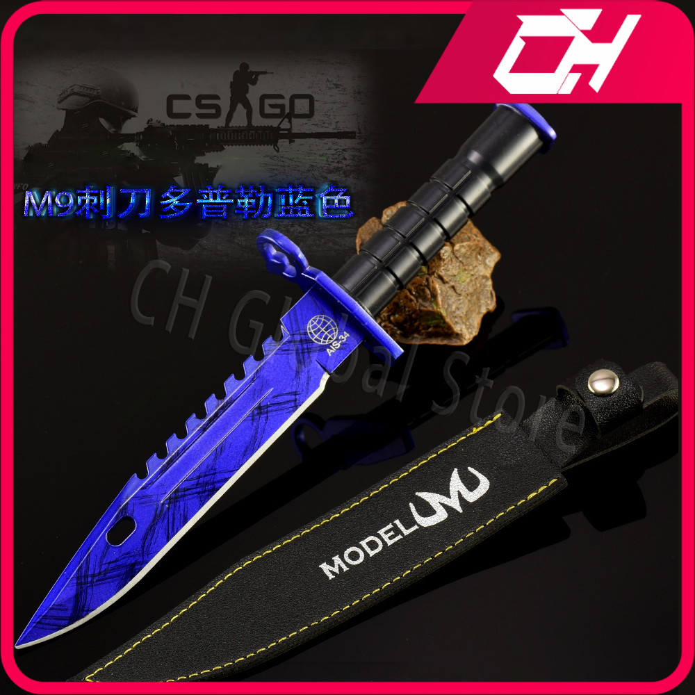 26 センチメートル CSGO 真新しいサファイアドップラー M9 ゲーム周辺クール金属剣 Accessorie 装飾コレクションおもちゃギフト男の子