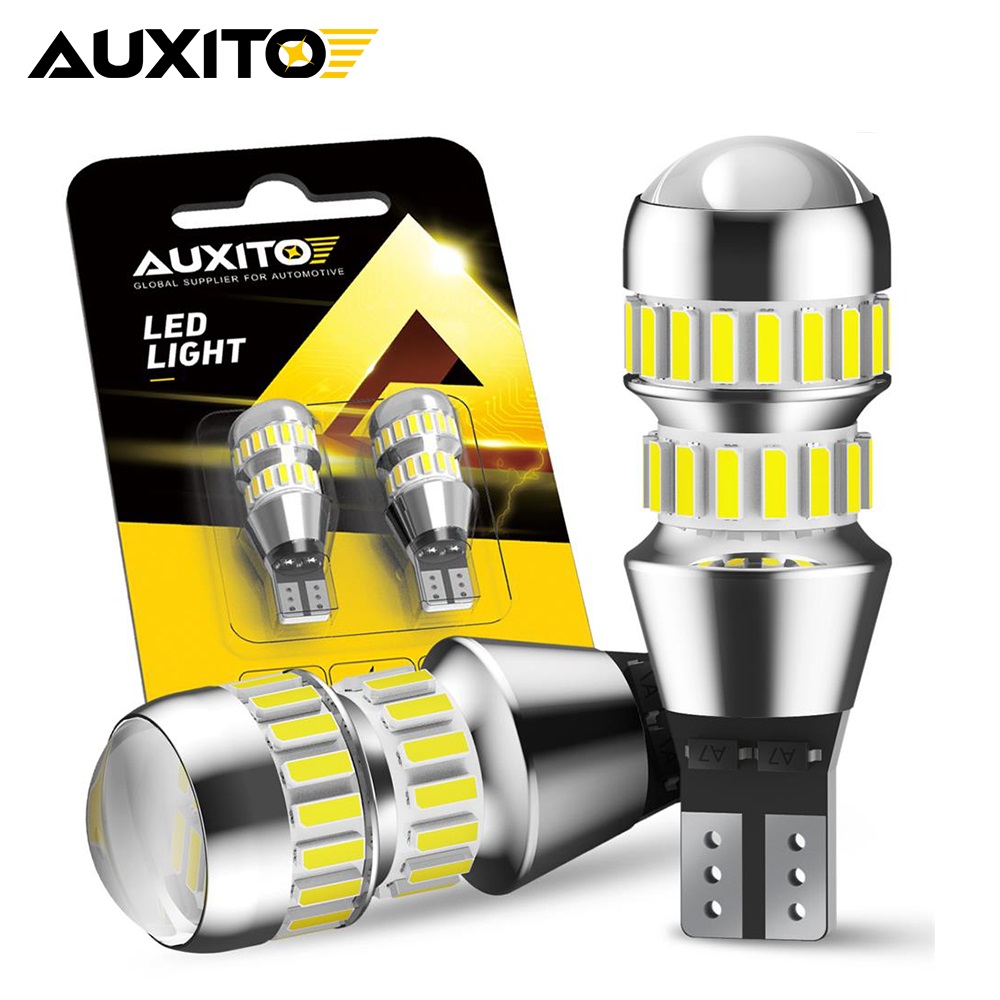 AUXITO 2 個 921 912 T15 LED リバースライト電球 6000K ホワイト T16 車のバックアップパーキングライト W16W 車のライト 4014SMD 超高輝度