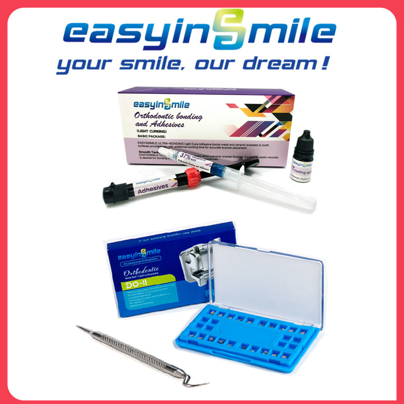 Easyinsmile 高品質歯科材料 Orhto 金属セルフロックボンディング Roth/MBT 345 022 ブラケットミニブレース接着剤