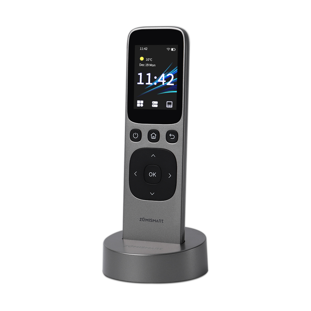 Zemismart スマート ホーム製品 WiFi IR ハンドヘルド リモコン (充電ベース付き) HD タッチ スクリーン Tuya 赤外線 BLE デバイス コントロール