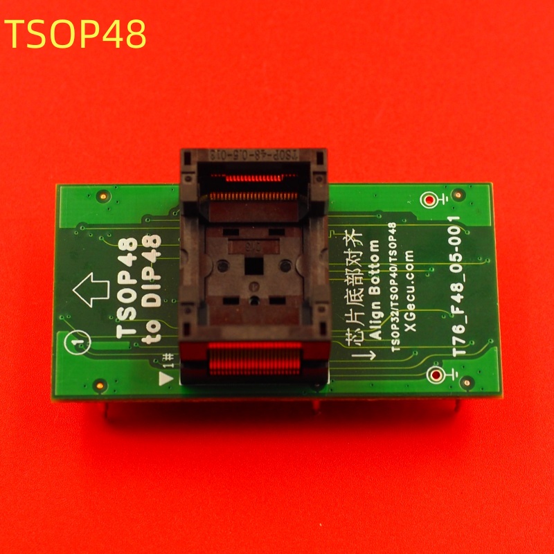 100% オリジナル XGecu T76 プログラマ アダプタ TSOP32/40/48 から DIP48 ZIF ソケット (T76_F48_05-001)