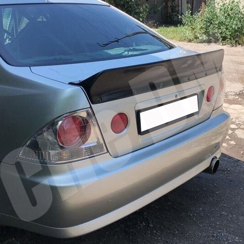 1998 1999 2000 2001 2002 レクサス IS200 アルテッツァ Modifikasi グロスブラックリアルカーボンファイバーリアスポイラートランクリッド GT TRD スタイル