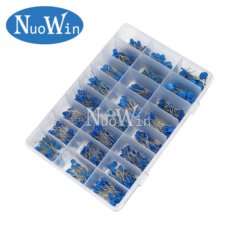 700 個 1KV 10PF-100NF 1000V 高電圧セラミックコンデンサキット 10PF-100NF 24 値静電容量各種セットサンプル