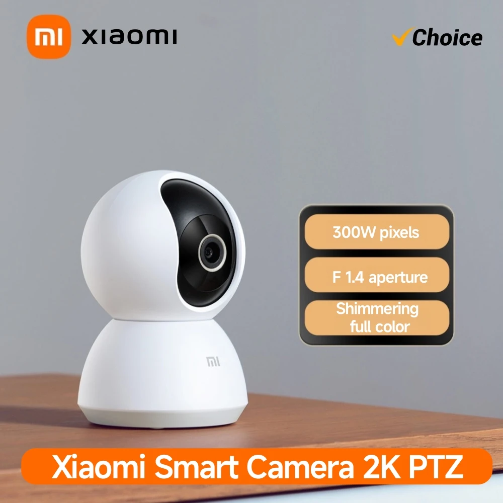 Xiaomi スマートホーム 360° セキュリティカメラ Mi PTZ 2K ウェブカメラ 1296P 3 メガピクセル AI 人間検出ナイトビジョンウェブカメラアプリで動作