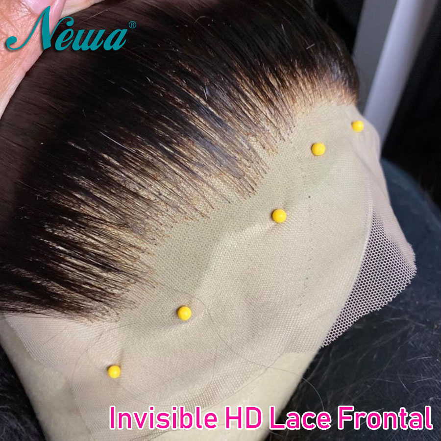 Newa ヘア 13x6 HD レース前頭閉鎖ストレートヘアウルトラフィット HD レースメルトスキン 5x5/7x5/9x6 HD レース閉鎖事前摘み取り