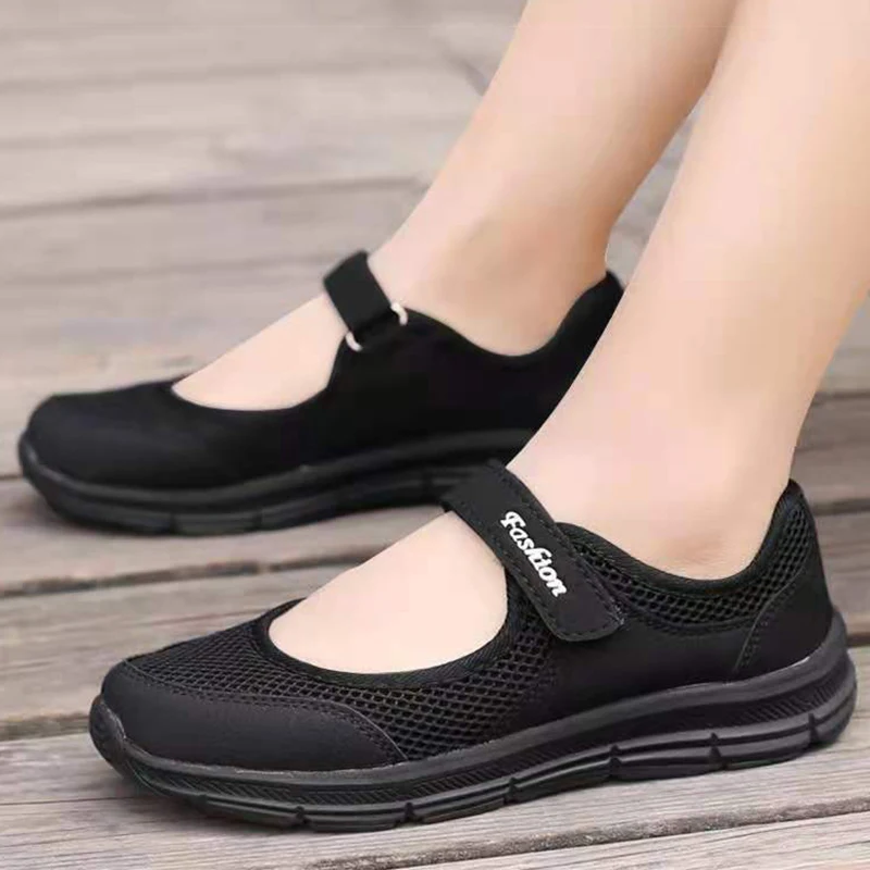 フラットシューズ女性のための軽量通気性秋夏の靴快適なフラット女性モカシン Zapatos Mujeres メリージェーン靴
