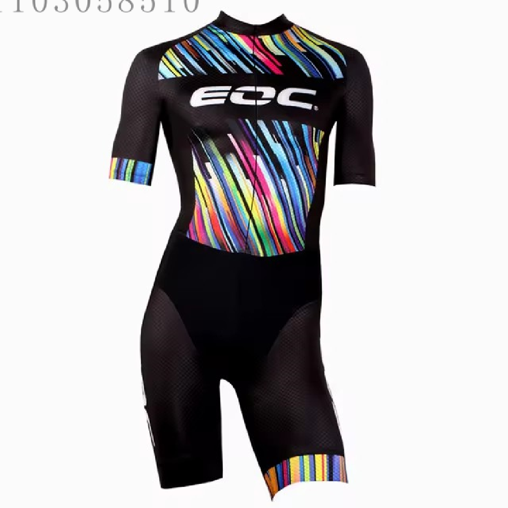 EOC Sport Inline Speed Skates Clothing Skating Race Speedsuit Men's Short Sleeve Colorful Tri Suit 인라인 스피드 스케이트 Ciclismo Sets
