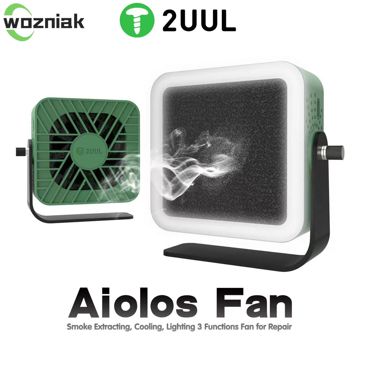 2UUL Aiolos ファン排煙冷却照明充電はんだヒューム携帯電話マザーボード溶接急速冷却ファン
