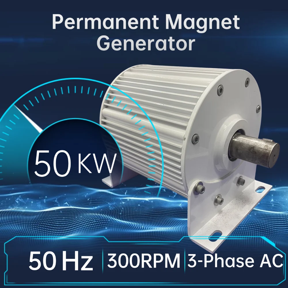 低速 50KW 40KW 30KW 24V 48V 220V 380v ギアレス永久磁石発電機 AC オルタネーター風力タービン水タービン用