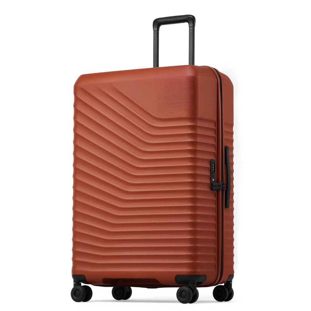アップグレードされた PC ハードサイド ラゲッジ 耐久性のある軽量スーツケース デュアル スピナー ホイール TSA ロック トラベル バッグ、カスタマイズ