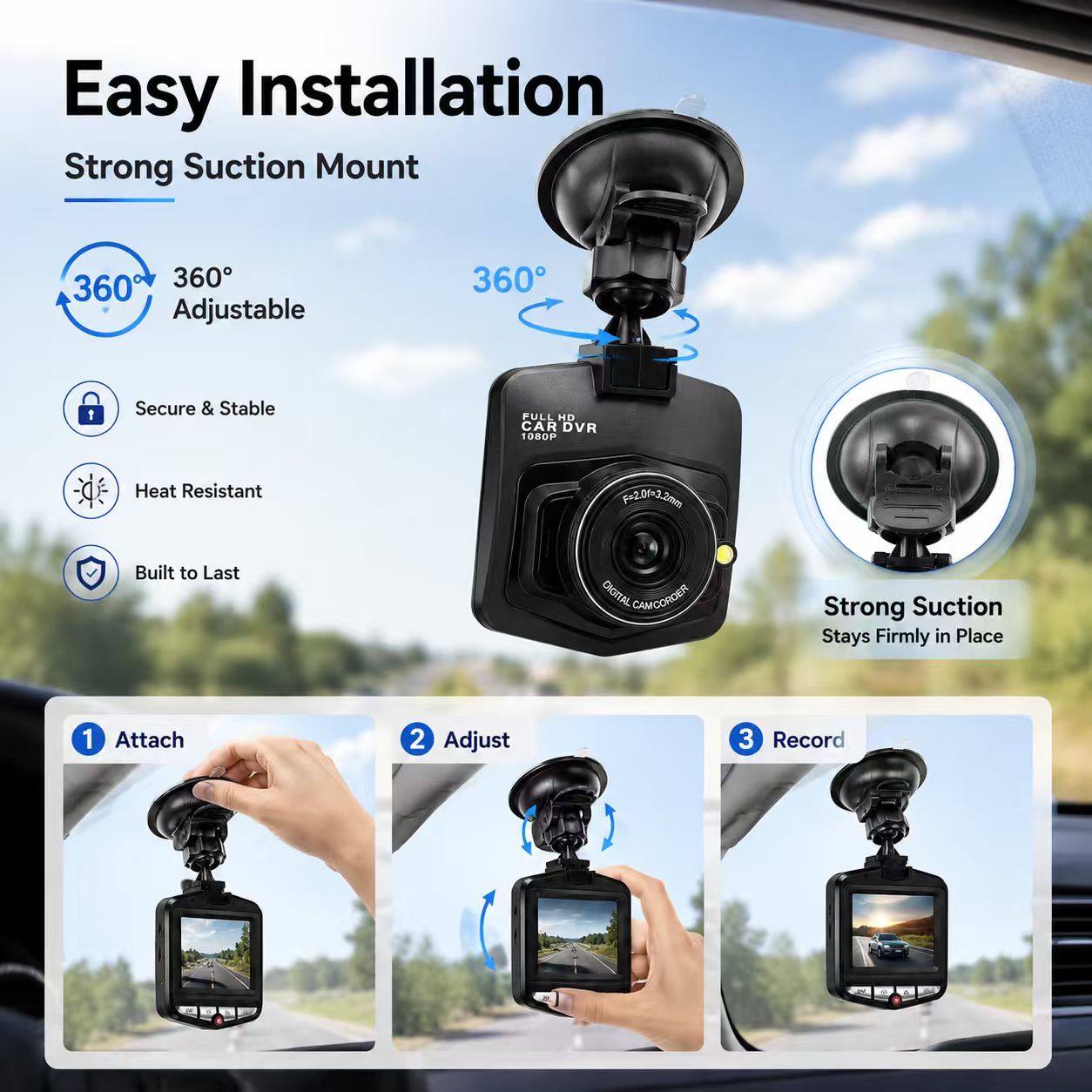 車用ダッシュカムミニカメラ車 DVR ビデオレコーダーフロントカメラ 1080P 車両用ナイトビジョンカーアクセサリー重力センサー