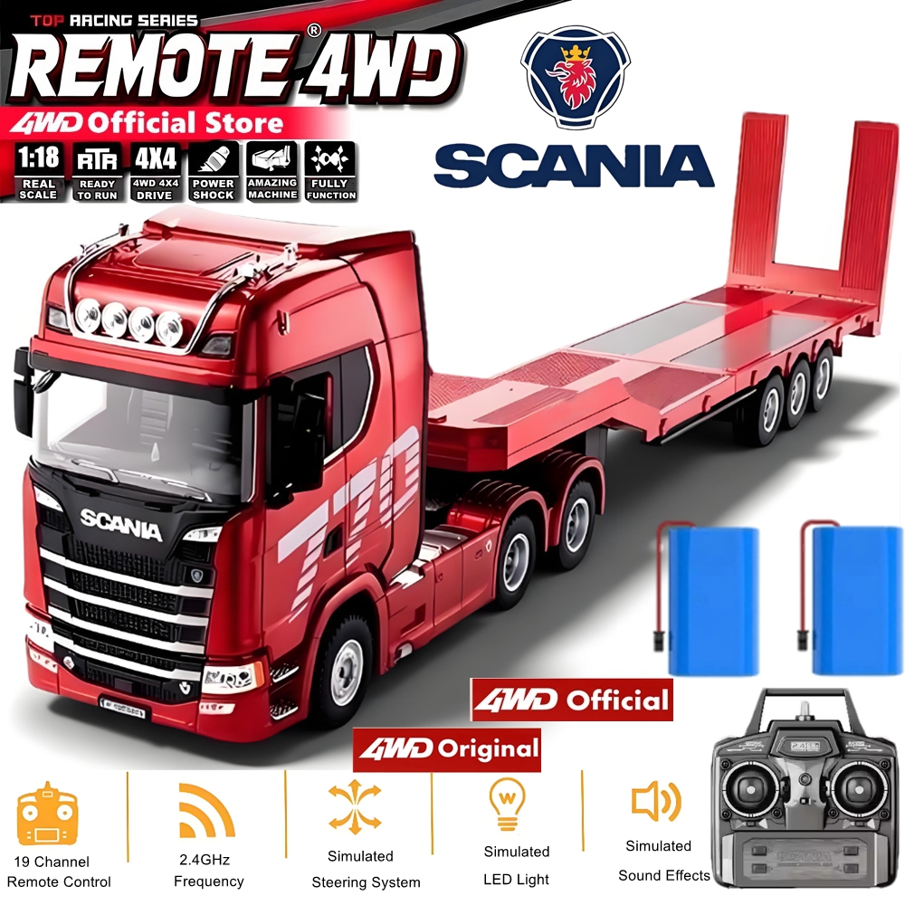 4WD 4X4 2.4 グラムラジオカーリモコン大型 RC トラックピックアップトラクタートレーラー HUINA 1501 シミュレーション 770S 車両モデルおもちゃ