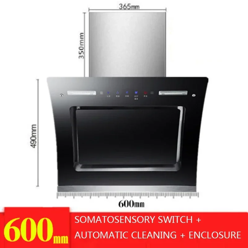 ポータブル 220v 側吸引レンジフードホームキッチンデュアルモーター強力な大吸引レンジフード