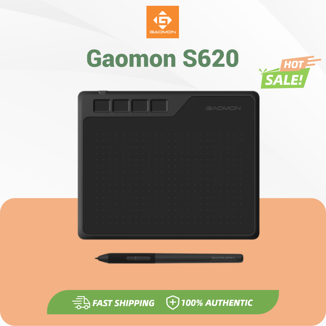 GAOMON S620 ポータブルグラフィックタブレット 6.5x4 インチライティングボード Android 用簡単接続小型軽量屋外描画用