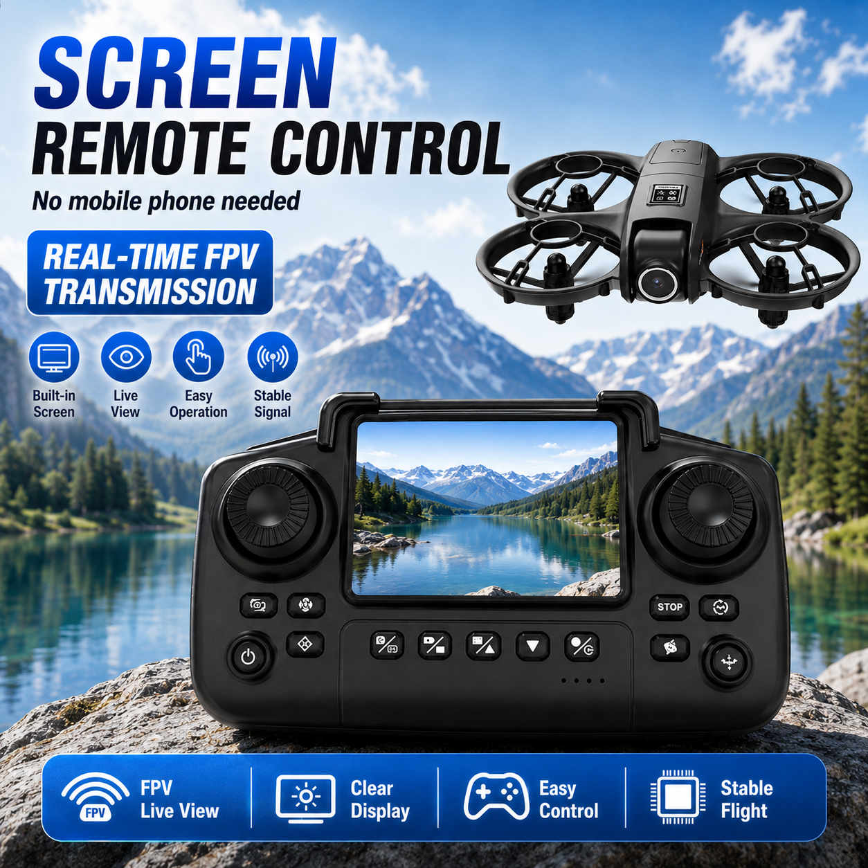 LY3 RC ドローン デュアルカメラ 調整可能なレンズ 50X デジタル ズーム ジェスチャー スナップショット ビデオ WIFI 画像伝送 航空写真ドローン アプリ制御付き