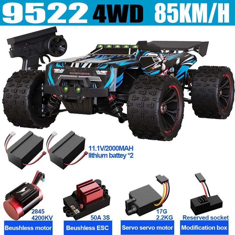 9522PRO 85KM/H 高速 RC カーブラシレス 4WD オフロードドリフトリモートコントロールカー 1:16 プロレーシングカー SCY9522 50KM/H