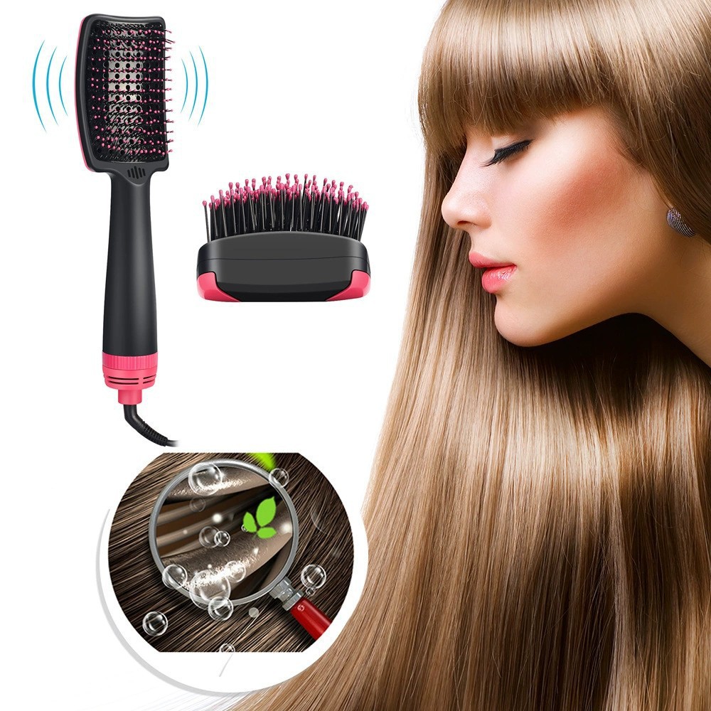 LISAPRO 2 IN 1 ワンステップヘアドライヤーとボリューマイザーストレートヘアアイロン熱風ブラシヘアカーラー髪の美容と健康スタイリング