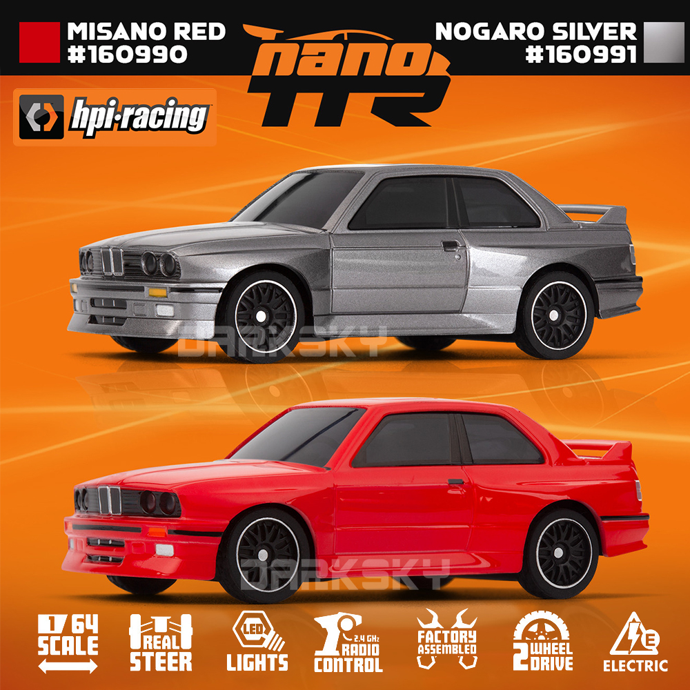 HPI 160990 160991 NANO-TTR 1/64 ミニ電動 RC リモートコントロールオンロードカーデスクトップ大人子供のおもちゃ