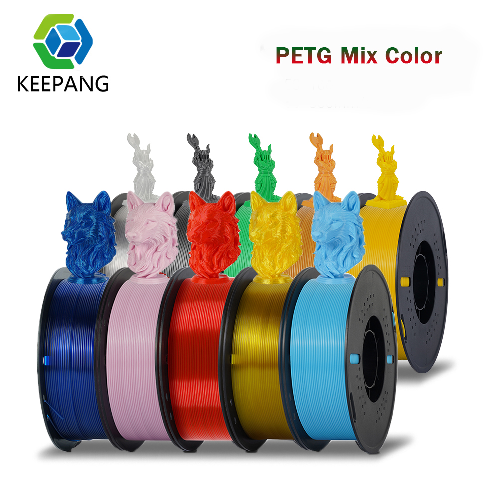 KEEPANG 5 キロ PETG 3D プリンタフィラメント 1.75 ミリメートル高靭性きれいに巻かれた 3D 印刷材料 DIY 工芸品ツール 3D プリンタ用
