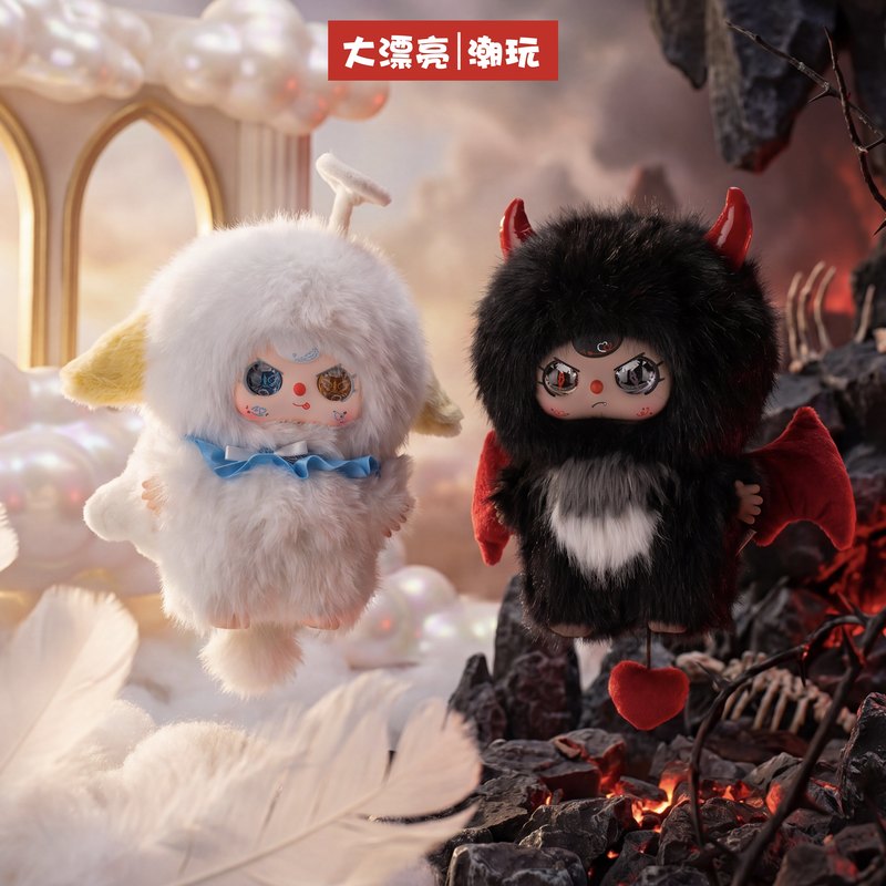 Da Piaoliang 天使悪魔 400 パーセント限定版ぬいぐるみトレンディなおもちゃブラインドボックスグッズフィギュアデスクトップ