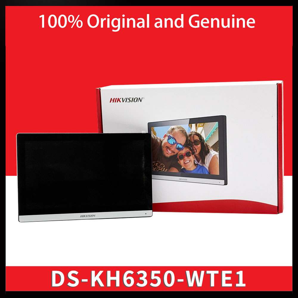 Hikvision オリジナルビデオインターホン DS-KH6350-WTE1 7 インチタッチスクリーン Wifi ネットワーク屋内ステーションリモート受信通話