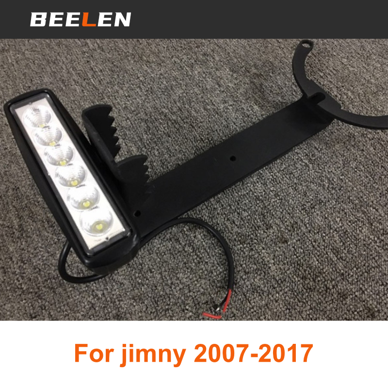 逆転ライトブラケットスズキジムニー JB33 シエラ JB43 2007 2017 黒粉体塗装鋼リバースライトブラケット逆転