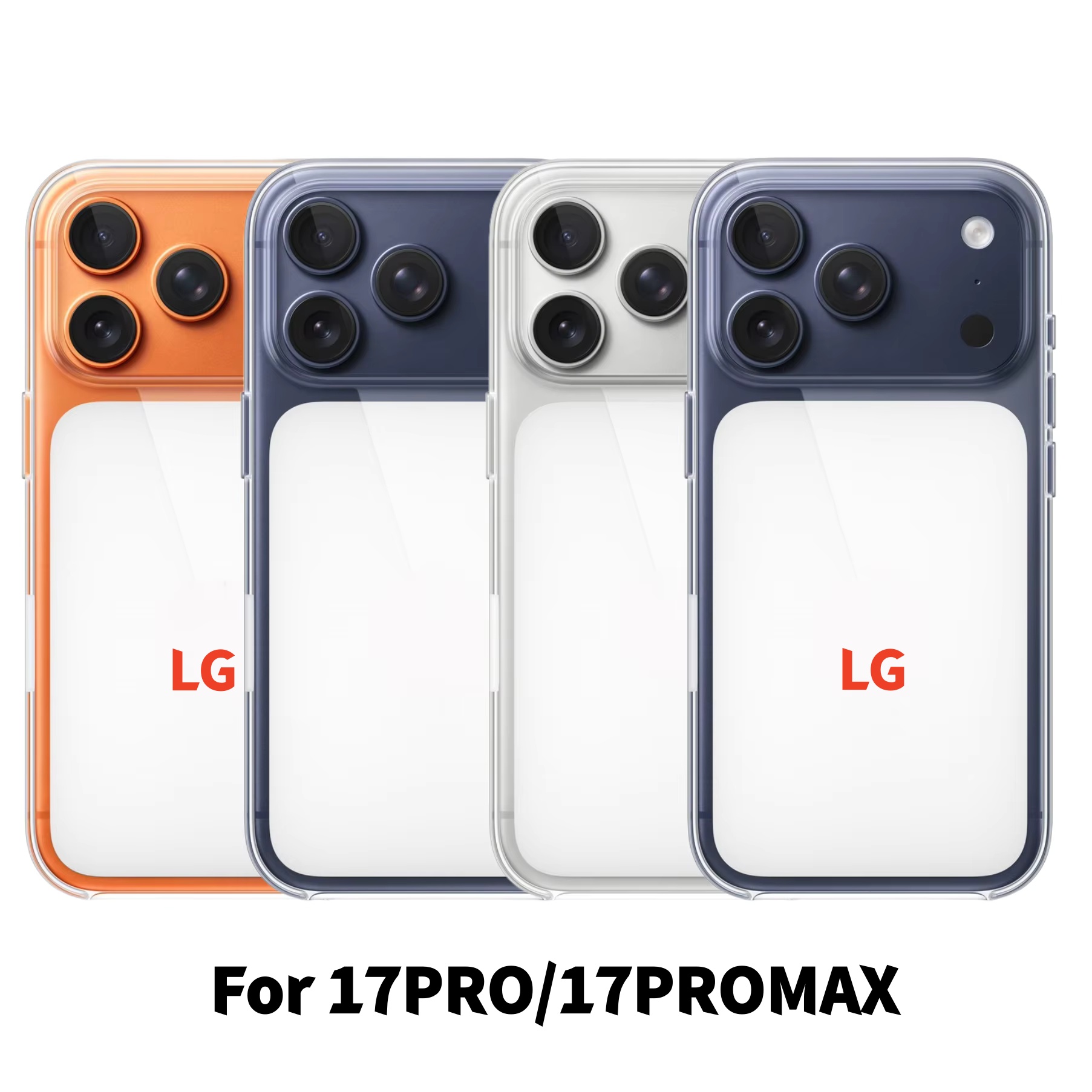 iPhone 17 Pro Max ケース/17 Pro ケース カメラボタン付き: クリア透明アニメマグネットケース ワイヤレス充電用 ボックス付き