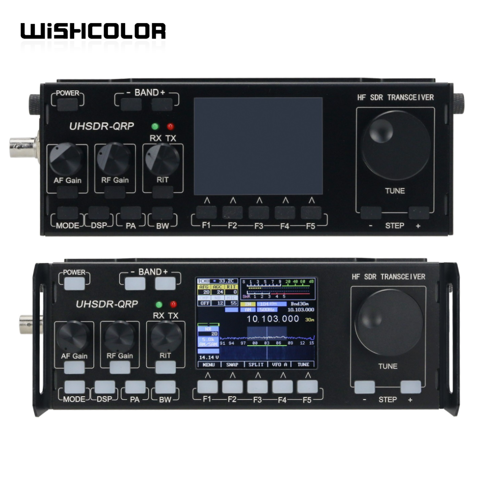 WishColor MCHF V0.6.3 HF SDR トランシーバー タッチ スクリーン QRP トランシーバー アマチュア アマチュア無線 電源マイク付き