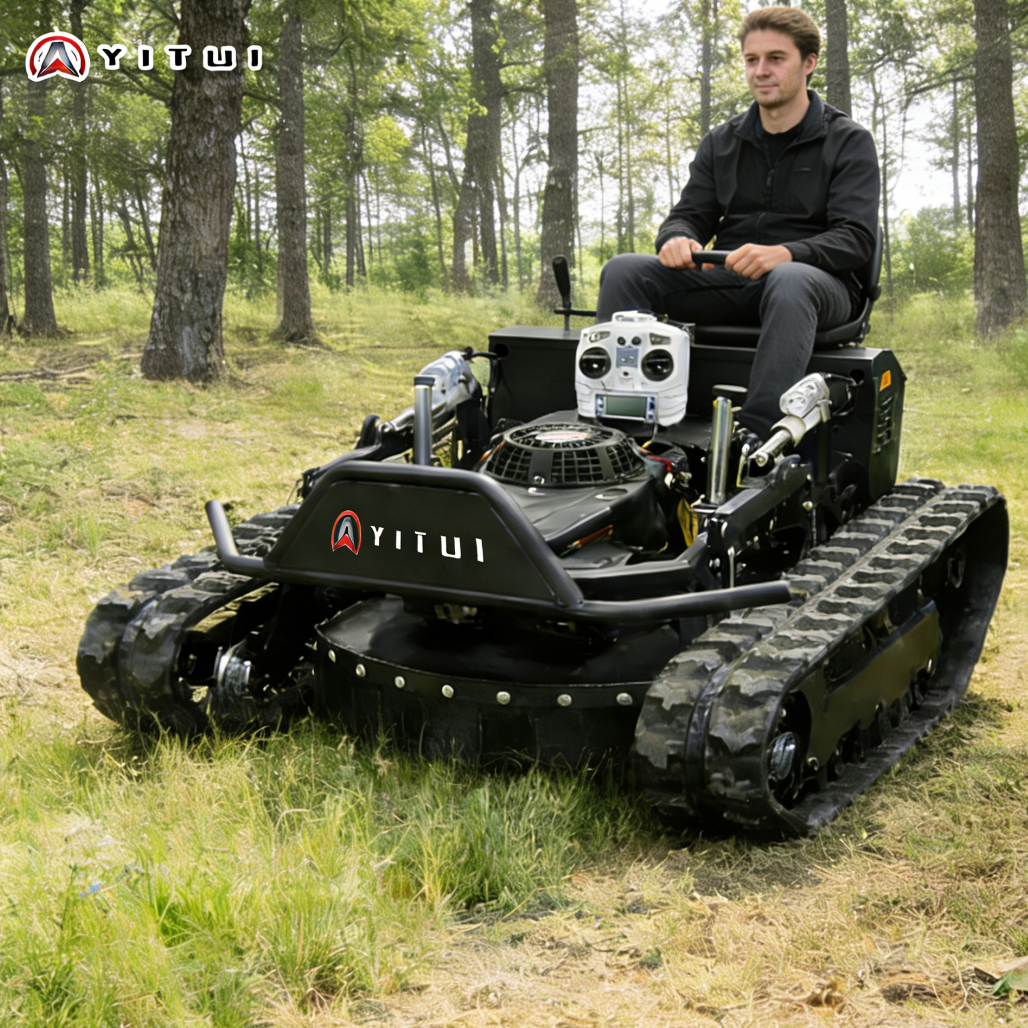 カスタマイズされたプロ仕様のリモコン車輪付き芝刈り機 |リモコン付き自走式ガス式草刈り機